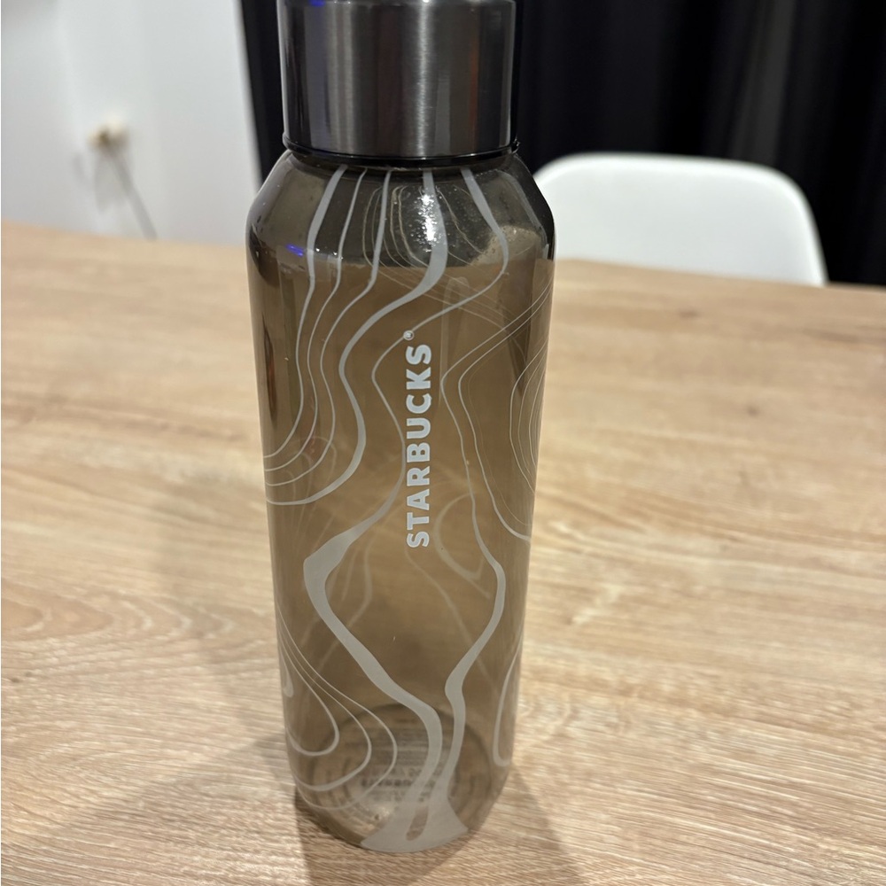 Starbucks Smoky Gray Bottle with Silver Cap